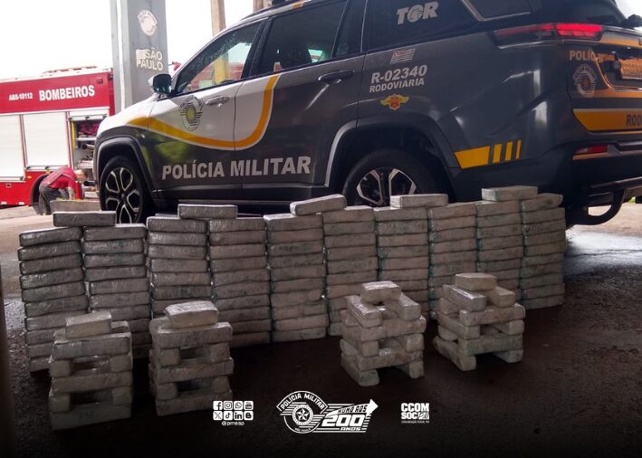 Polícia Militar Rodoviária encontra 137,5 kg de cocaína...